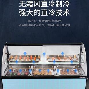 瑞锋台式 串柜冷 柜冷藏展柜烧烤冷串炸串麻辣烫摆FHH摊冰示卧串式