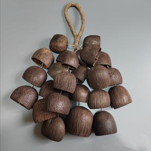 水铃桐印尼黑果夹竹桃天然果壳手摇铃风铃音疗愈乐器手工pangji