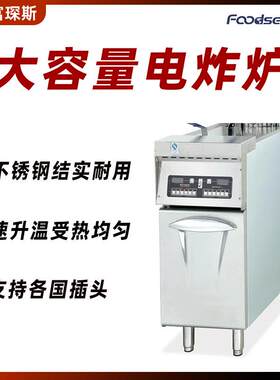 富琛斯商用大容量电炸炉不锈钢家用加厚油炸锅炸串鸡腿电炸锅