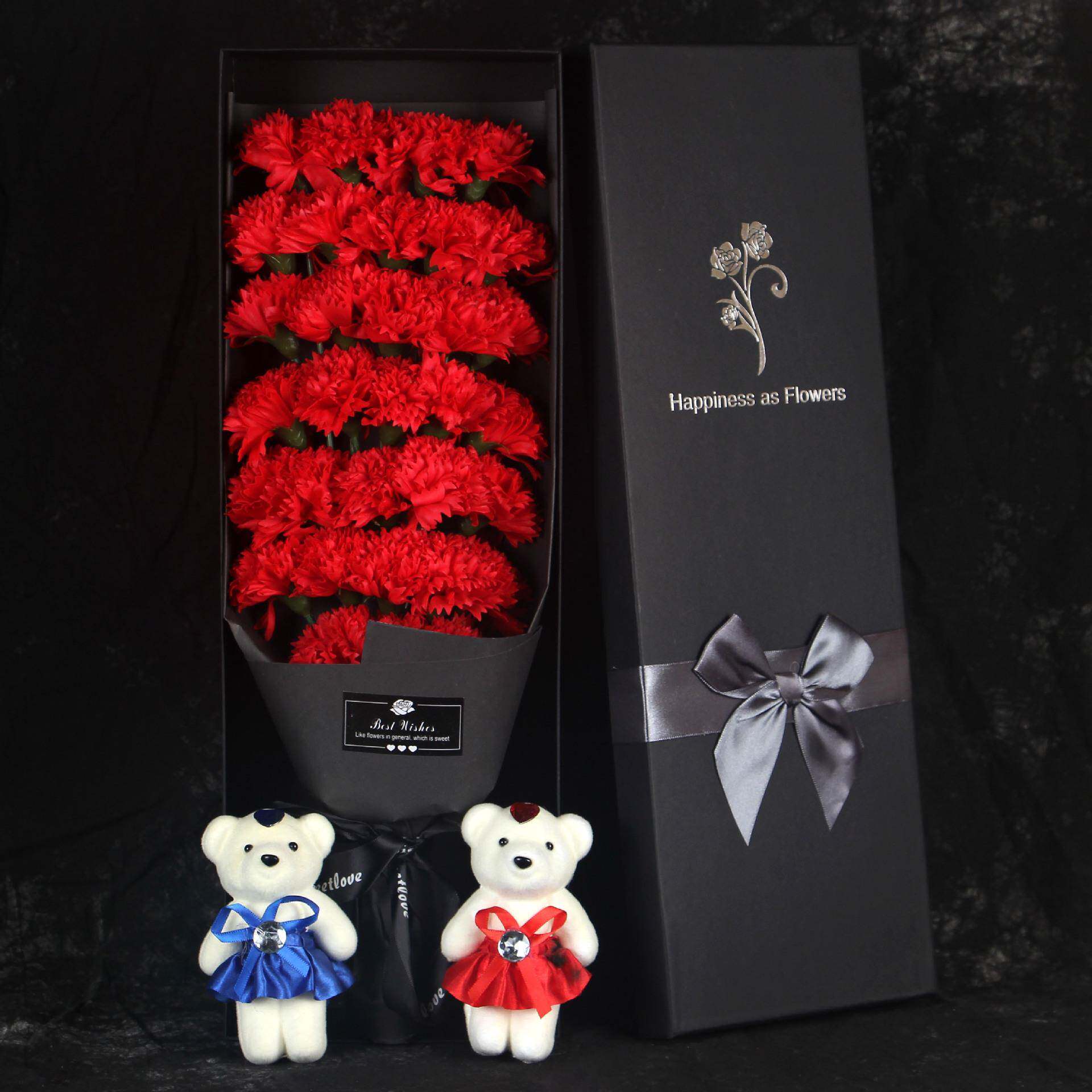 新款直销母亲节礼物送妈妈母亲长辈生日仿真香皂花肥皂花束礼盒康