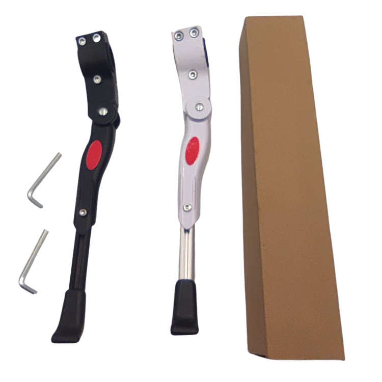 山地车自行车铁单支撑脚撑大全 铝合金支撑边撑单支车梯 后偏