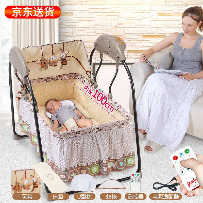 普洛米 婴儿电动摇床儿摇篮床宝宝摇摇床加大婴儿床电动游戏床多|msdalam kategori lampin/Xihu/makan/push pelarik, Crib/katil-katil bayi/Cradle/kerusi, katil-katil bayi/katil kanak-kanak - dari Buy2taobao.com untuk memberikan perkhidmatan ejen Taobao profesional membeli