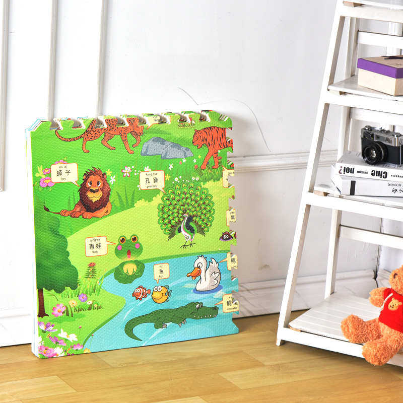 宝宝防摔防滑早教拼接泡沫地垫客厅卧室家用卡通防潮铺地板EVA垫