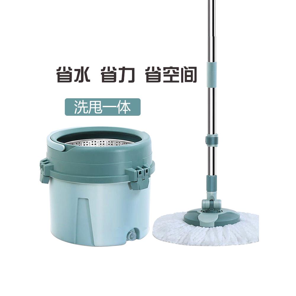 旋转拖把家用自动单桶 一拖净地拖桶免手洗墩布好神拖手压拖墩布