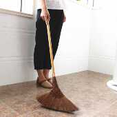 非静态木地板扫帚 棕榈丝扫帚 手 鬃毛扫帚 采购产品棕色扫帚