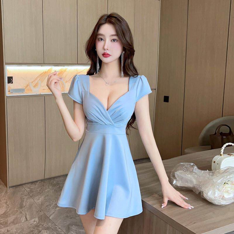 夜总会洋装女遮肚显瘦足浴技师工作服性感柔式沐足店上班衣服夏