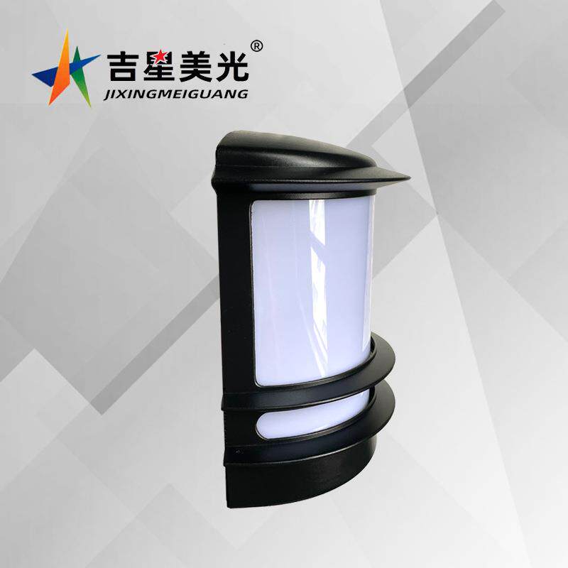 新款户外壁灯创意造型半圆柱墙壁灯罩E27灯头款贴片LED款大门框灯