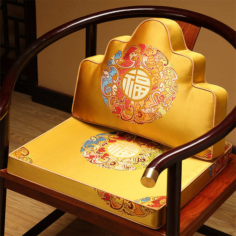 中式乳胶垫子茶椅垫红木沙发坐垫凳子垫圈椅实木红色椅子餐椅座垫