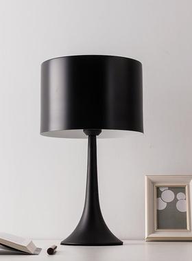 简约现代家居装饰黑色样板房卧室床头台灯铝合金制品宾馆客房灯具