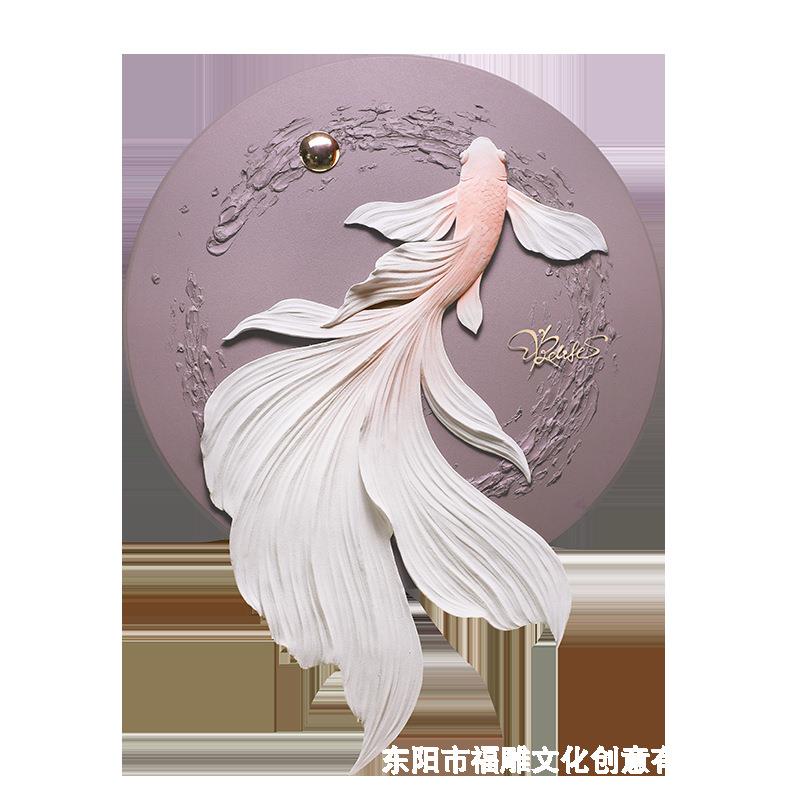 立体浮雕壁饰新品新中式客厅背景墙装饰画高档大气墙面装饰挂件