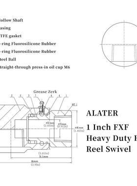 带黄油软KKA塞的重型管卷盘旋转头多用于种用途的软管接卷盘部件