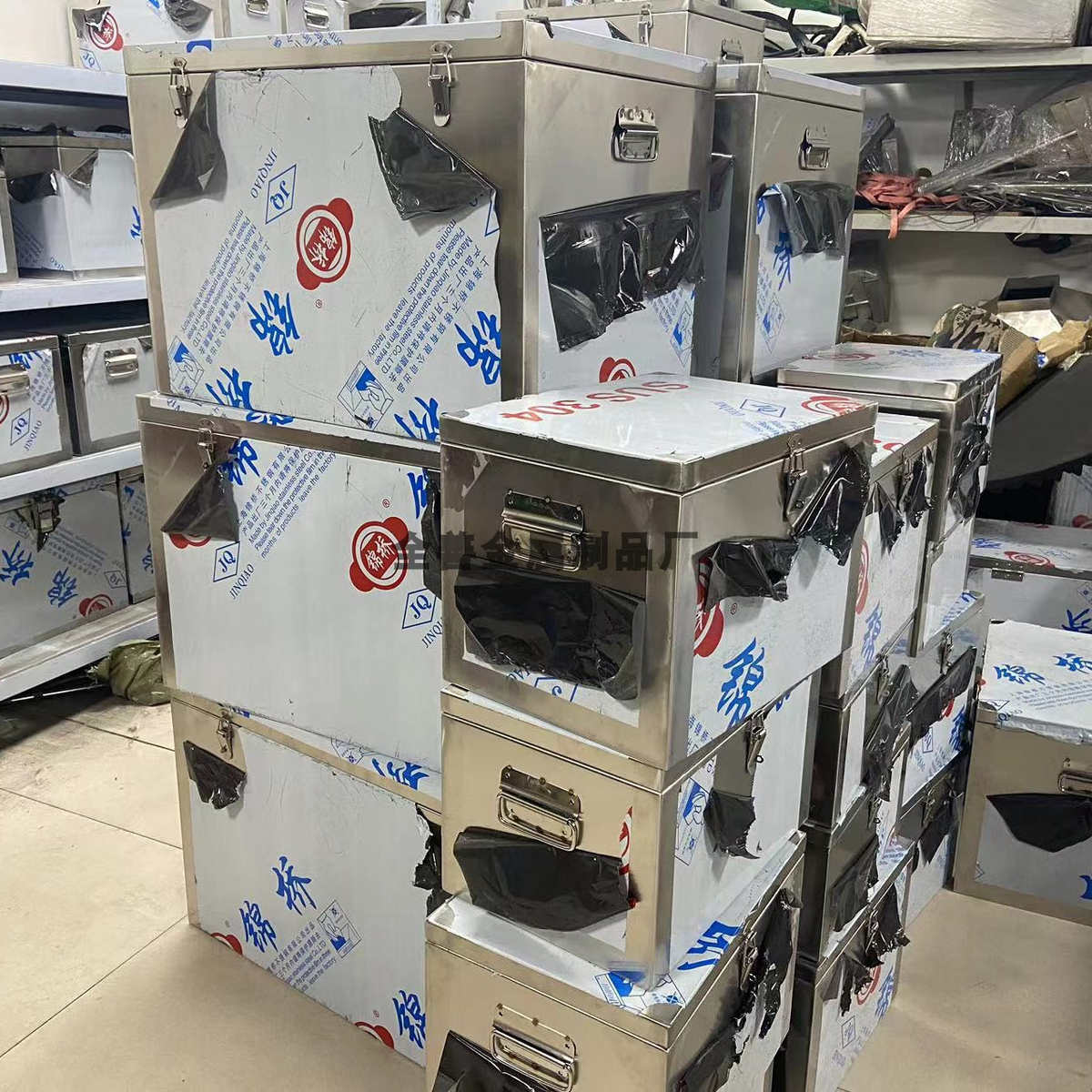 大号不锈钢工具箱拉杆箱带轮行李储物收纳箱加厚加大号周装箱定制