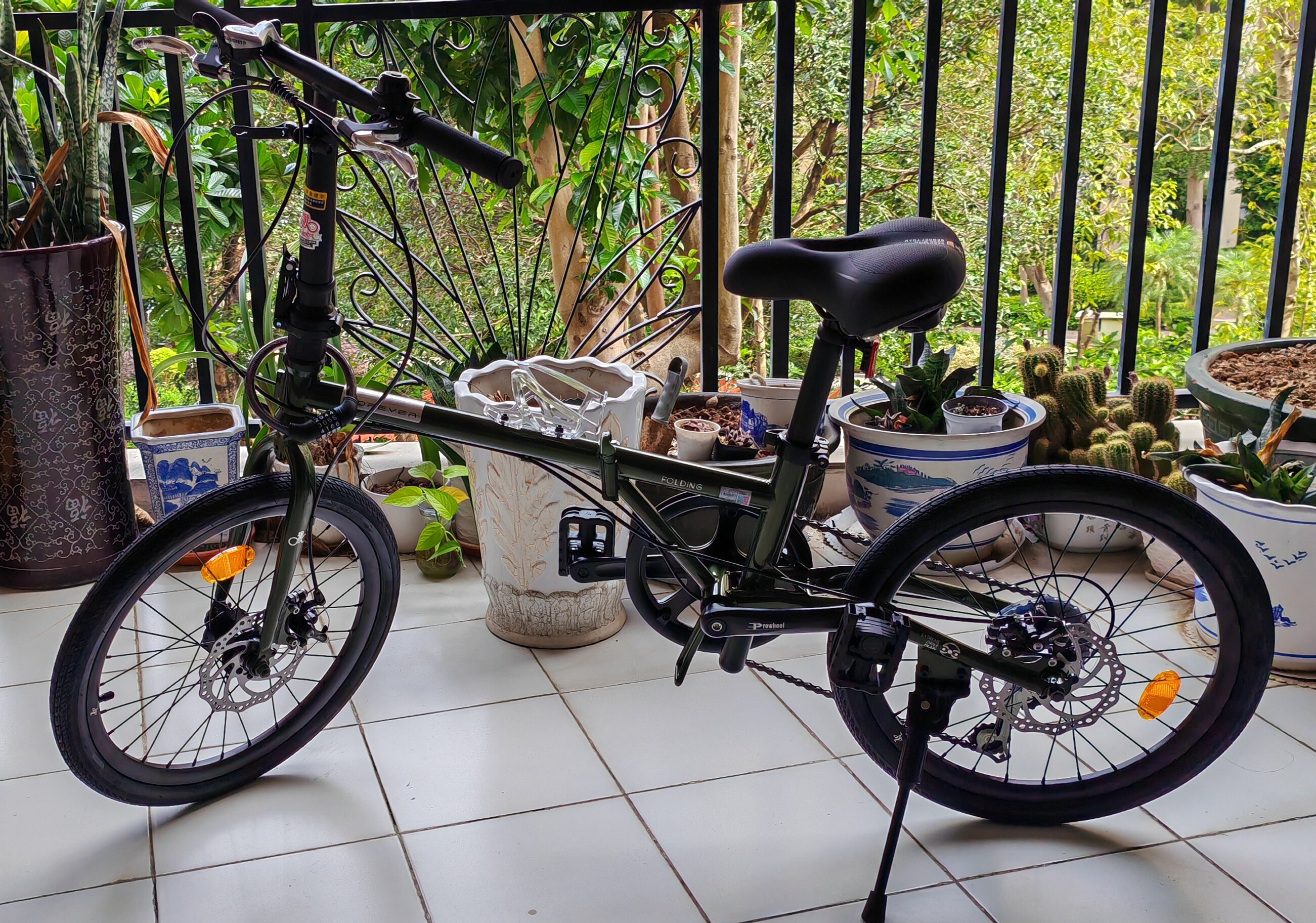 Складной велосипед Forever 16/20 дюймов, Shimano 7 скоростей, дисковые тормоза, городской photo review