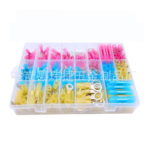 跨境货源 240pcs热缩端子 防水中间端子热缩中接管连接器接头