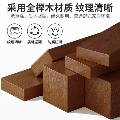 热销木衣帽架中古风衣架2024新款卧室落地挂衣架小型不占空间的立