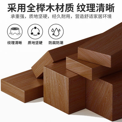 热销木衣帽架中古风衣架2024新款卧室落地挂衣架小型不占空间的立