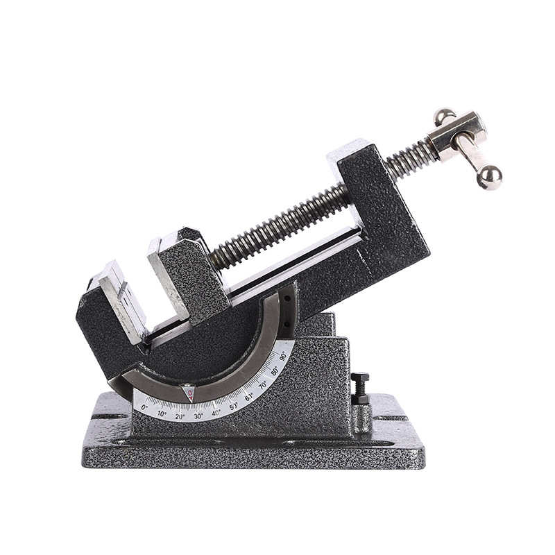 厂家货源可倾斜夹具 导杆式台钳0-90度钻床台虎钳万向平口钳批发