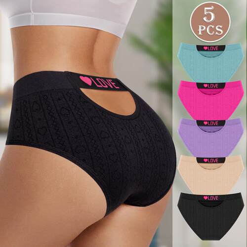 Girls' printed underwear with buttocks and women's