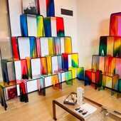 七彩款 凳子网红形批发力现货热弯厂家直销色北欧u简约浴室小亚克