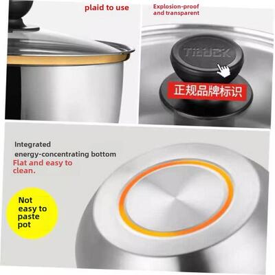18/20CM Stainless Steel Pot Soup Milk Saucepan Cooking Pan