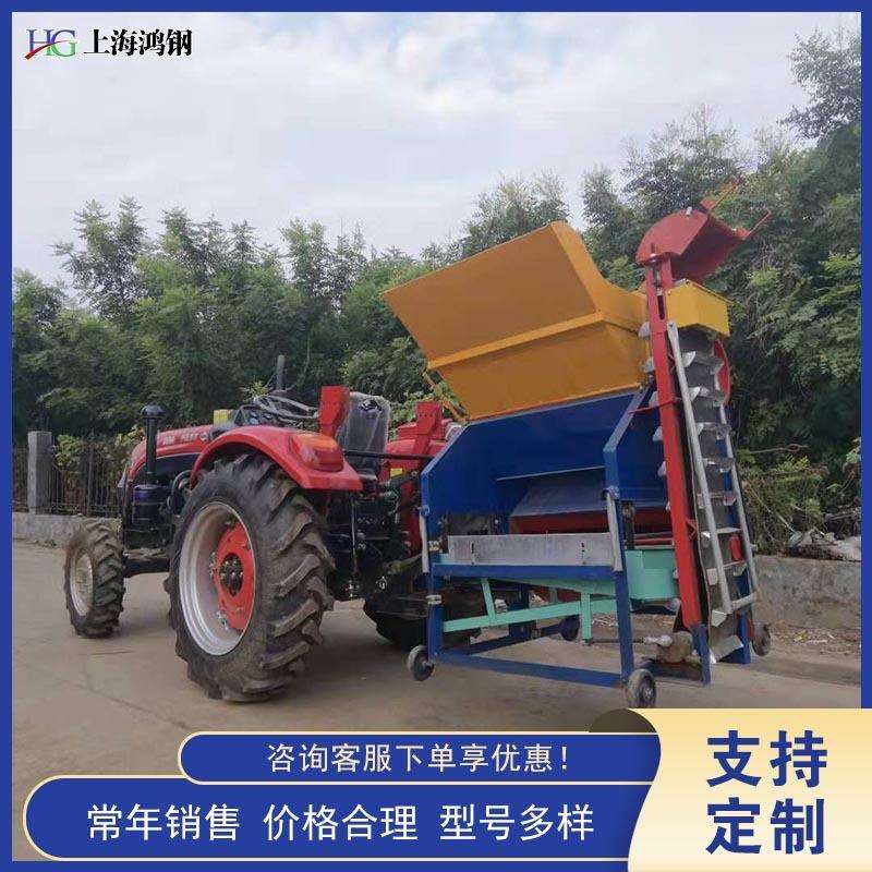 小型花生摘果机干湿两用花生打果机自动进料装袋脱秧花生脱果机