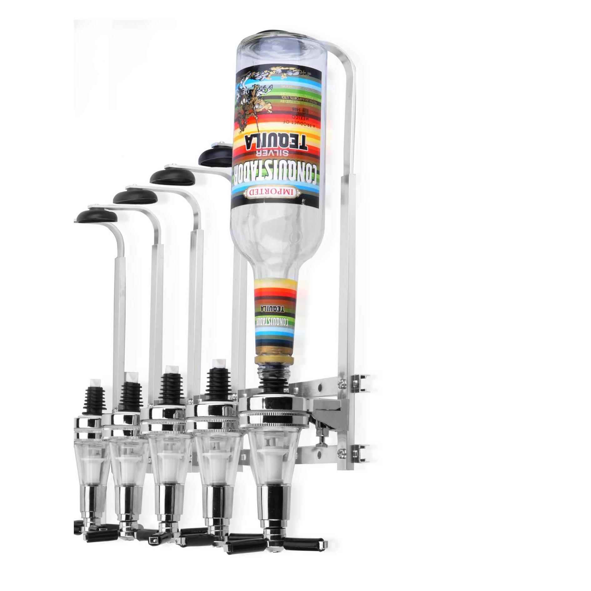 6头直排挂壁式倒酒架倒酒器洋酒分酒器量取基酒调酒创意酒具酒挂