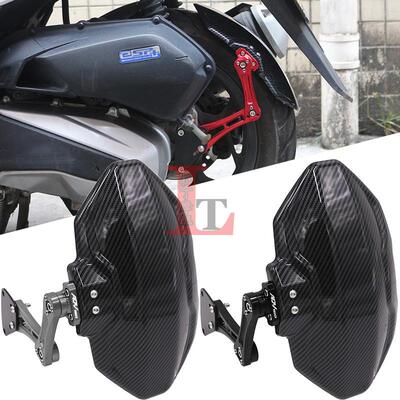 适用本田ADV160 ADV150改装后挡泥板铝合金碳纤纹后泥瓦沙板后盾