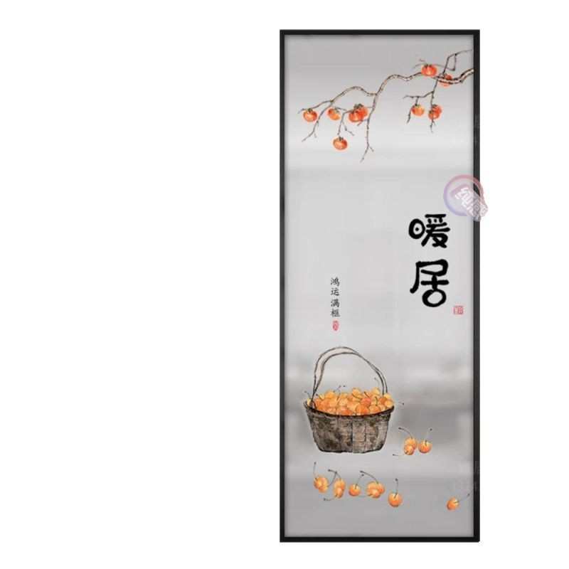 洗手台半墙屏隔断现代长款客厅入户对门靠墙玄关客厅轻奢美观隔断