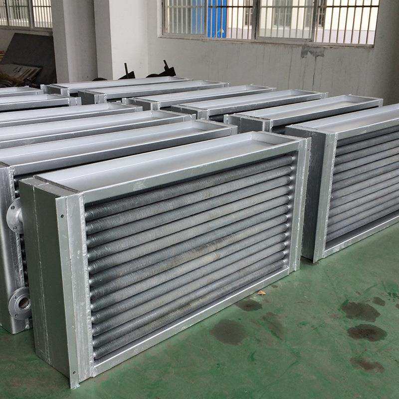 供应翅片管式空气散热器烘干房用蒸气加热交换器食品烘干散热器