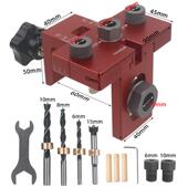 三合一打孔定位器板式 家具二合一开孔器圆木榫连接件快速定位钻孔