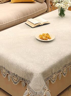茶几约桌布客长方形厅感轻奢家用简白色F5M7M9J6茶几布布布艺遮盖