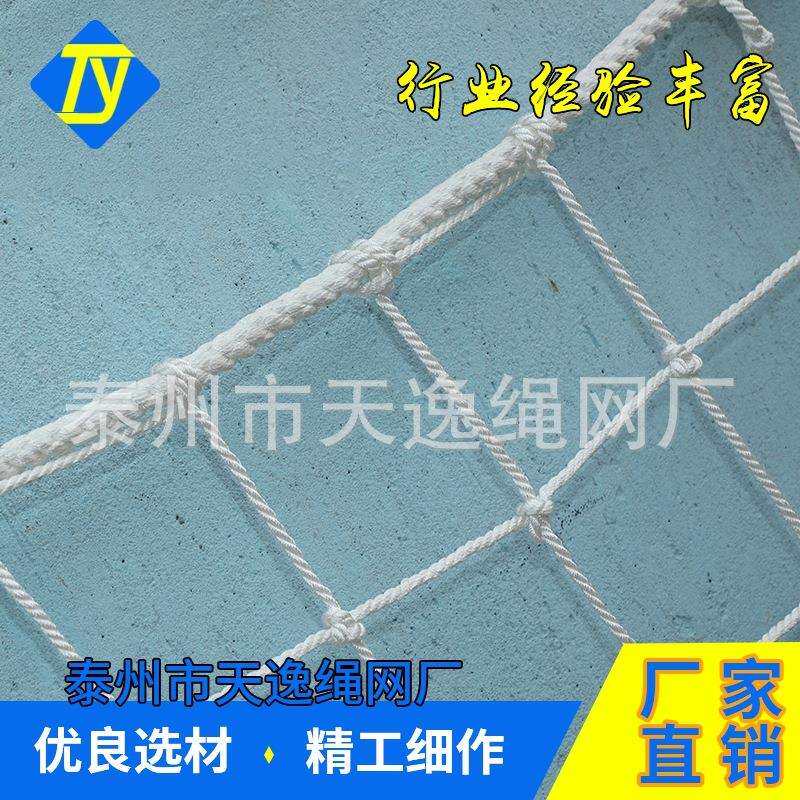 天逸涤纶防坠网 厂家直销高空作业防护吊网 尼龙绞制绳吊网