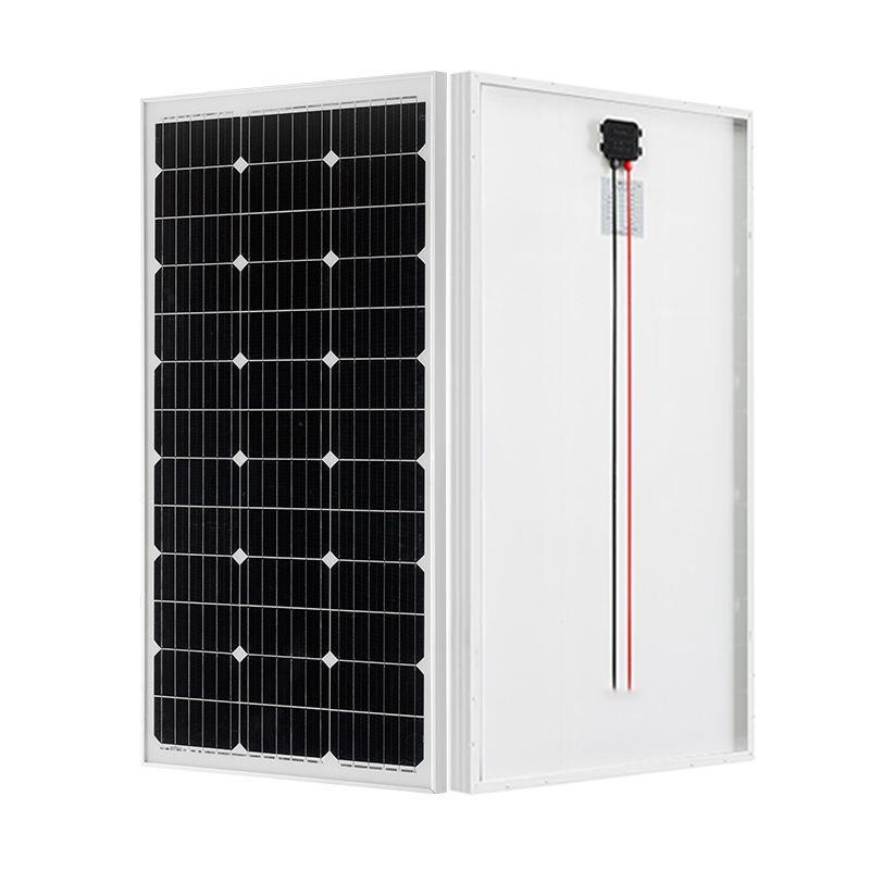 太阳能电池板单晶硅光伏发电板30W50W100W200W300W可充12V24V电瓶