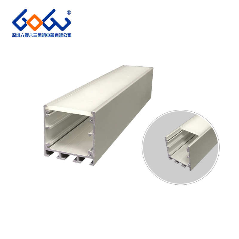 4040拉弯弧形圆形硅胶或亚克力面罩吊装造型线条灯硬灯条外壳套件