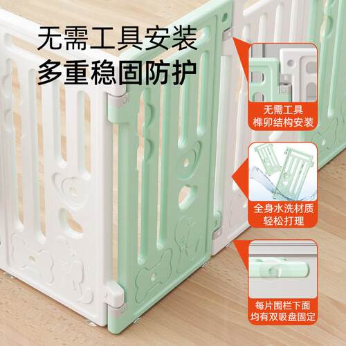宠物围栏65CM高小门功能款阳台狗围栏防越狱室内小型狗狗栅栏笼子