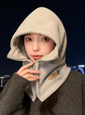 适合小头围的帽子女帽子洋气时髦春秋款冬天帽子女户外骑行防风雷