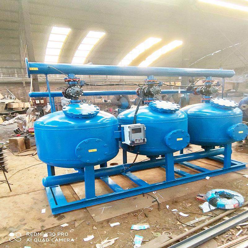 浅层砂沙过滤器农业大棚灌溉节水 全自动反冲洗碟片砂石过滤器