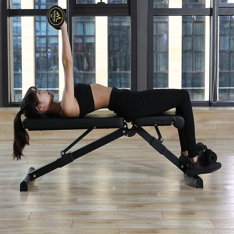 免安装哑铃凳健身椅家用多功能仰卧起坐板腹肌健身器材卧推飞鸟凳