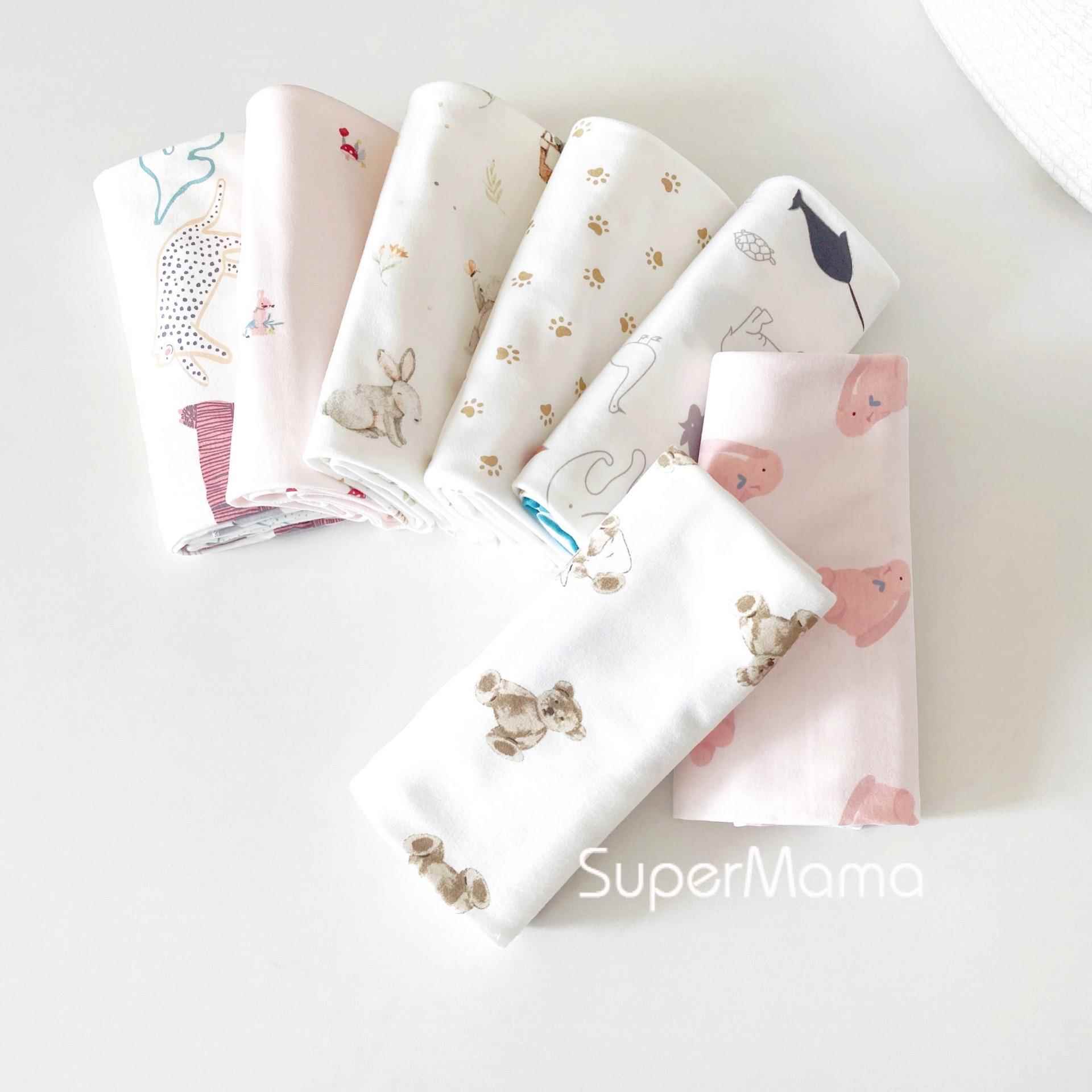 纯棉磨毛方型薄款宝宝包巾新生婴幼儿抱被盖毯精梳棉无骨柔软包毯