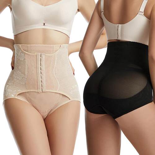 High waisted shaping and waist cinching pants, waist