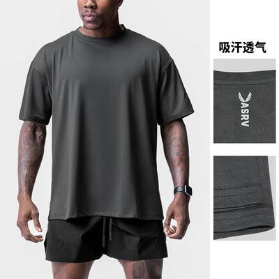 mens fitness crossfit tshirts Man Gym tops男t恤青年短袖潮Tee