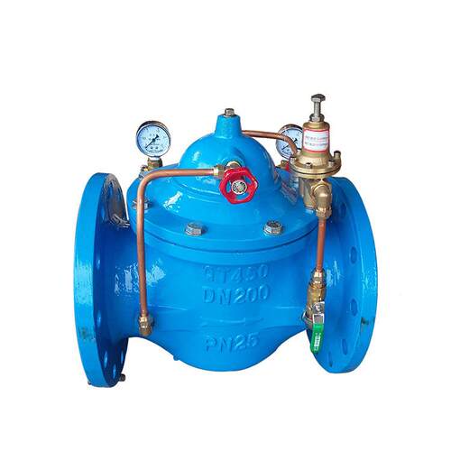 沪天阀门DN200法兰球墨铸铁水力控制压阀200X-16压25压压阀