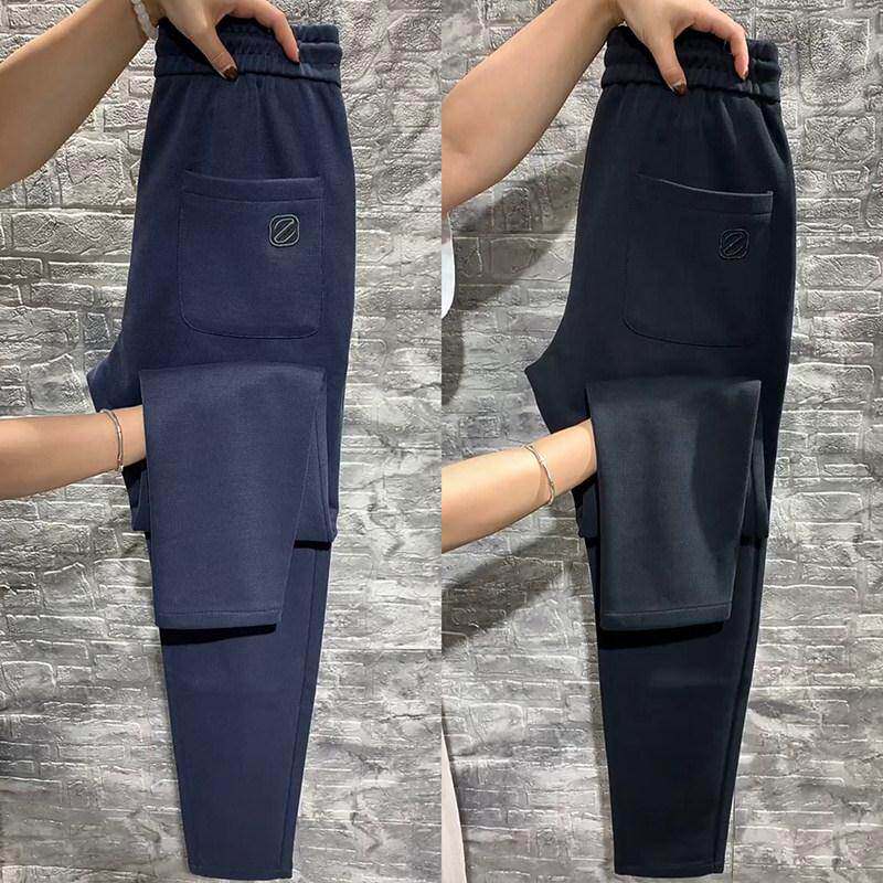 MAROLIO~高端潮流男士运动卫裤小脚休闲裤秋冬针织直筒百搭长裤子