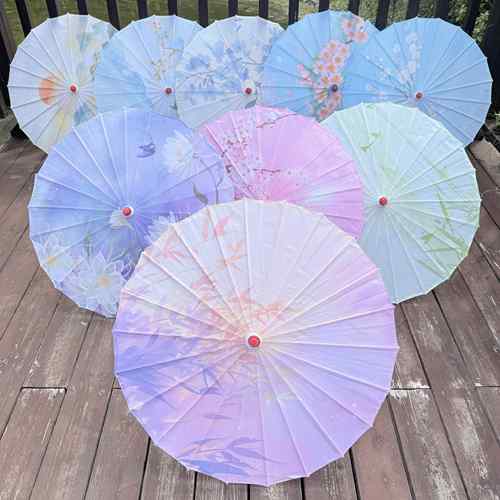 古风油纸伞绸布伞中国风装饰伞古装汉服拍照古典舞蹈专用伞道具伞