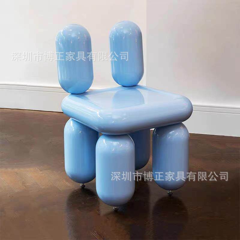 设计师网红客厅创意气球椅子造型吹气异形玻璃钢休闲椅艺术单人椅