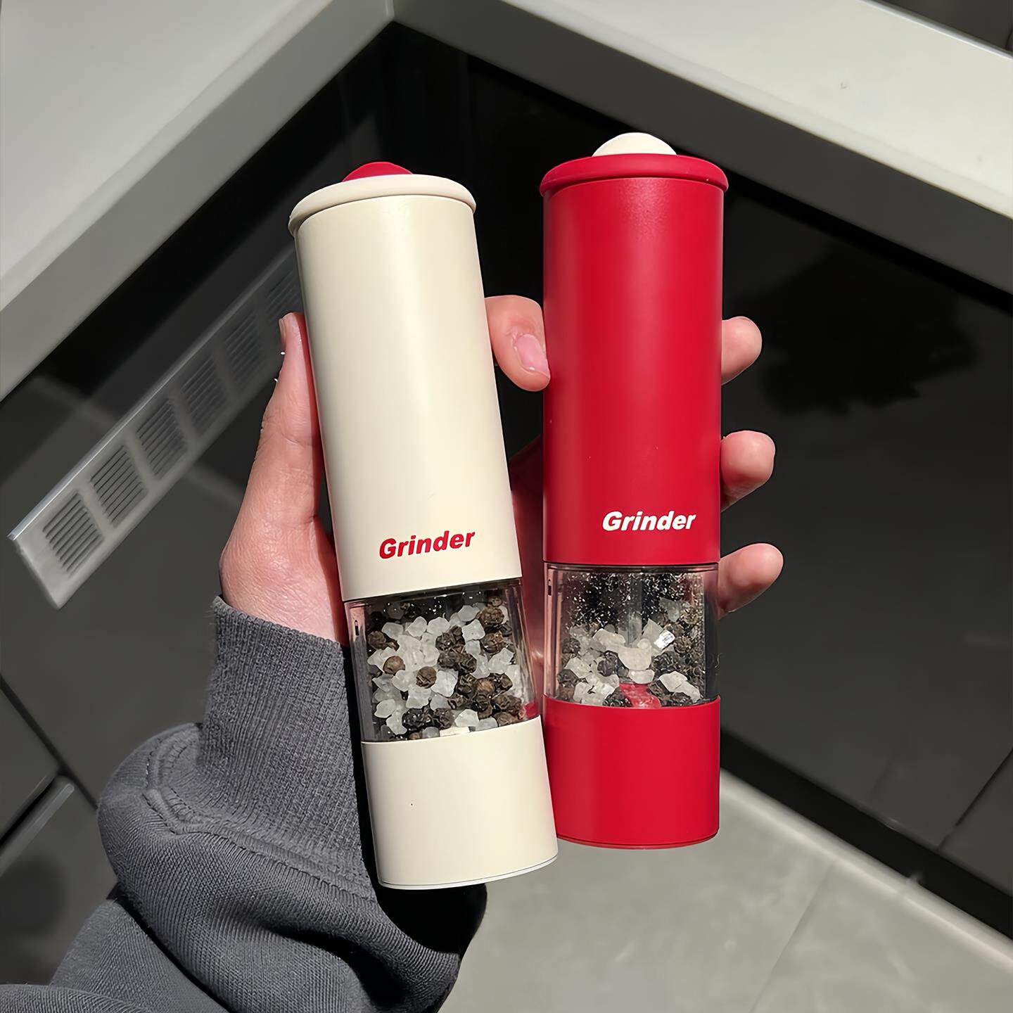 电动黑胡椒粒海盐研磨器充电厨房花椒粉调味瓶自动研磨瓶调味瓶