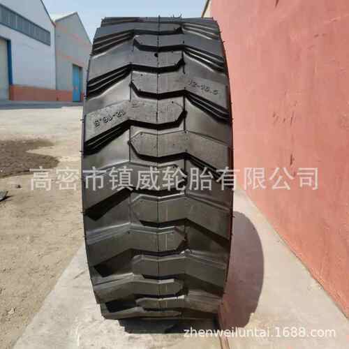 滑移装载机工程机械轮胎 12-16.5  人字花纹尼龙真空胎