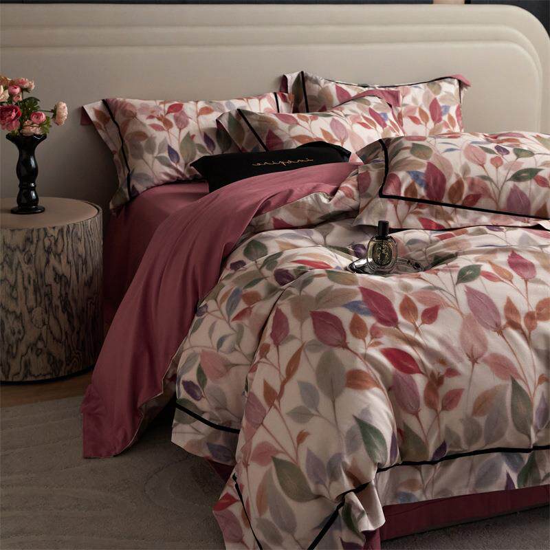 全棉磨毛四件套丝绒压边款秋冬纯棉加厚保暖床上用品