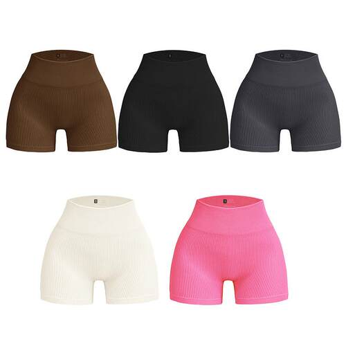 Shorts, women's three quarter pants, outdoor stretch yoga