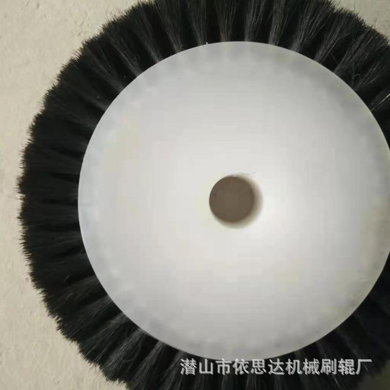 猪打鬃毛刷轮抛光蜡马毛刷轮磨丝料尼龙剑麻16辊刷清除洁尘刷